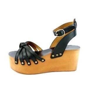Isabel Marant Wooden Flatform Sandal